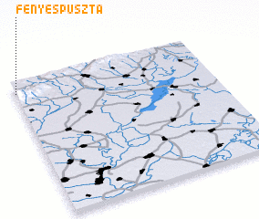 3d view of Fényespuszta