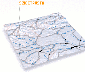 3d view of Sziget Pusta