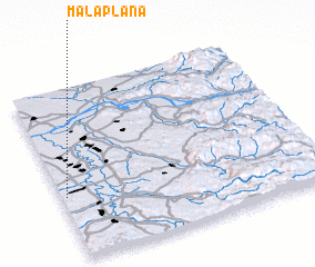 3d view of Mala Plana