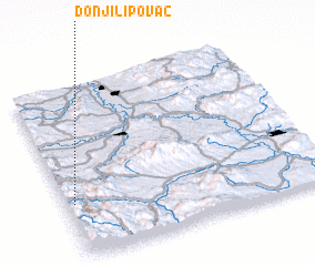 3d view of Donji Lipovac