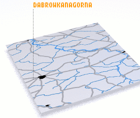 3d view of Dąbrówka Nagórna