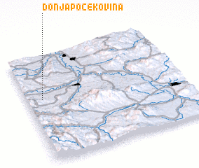 3d view of Donja Počekovina