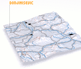 3d view of Donji Mišević