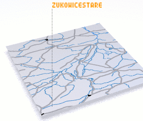 3d view of Żukowice Stare