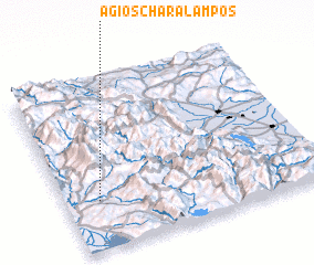 3d view of Ágios Charálampos