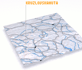 3d view of Kružlovská Huta