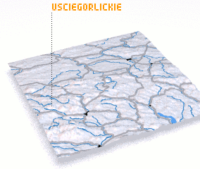 3d view of Uście Gorlickie