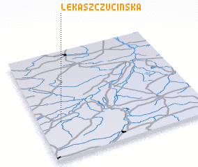 3d view of Łęka Szczucińska