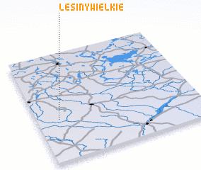 3d view of Lesiny Wielkie