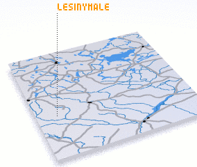 3d view of Lesiny Małe