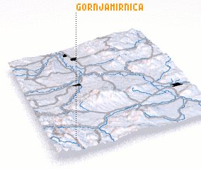 3d view of Gornja Mirnica