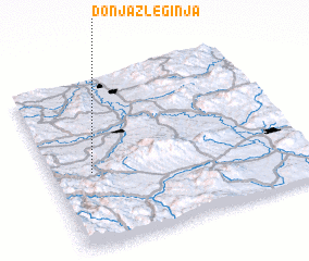 3d view of Donja Zleginja