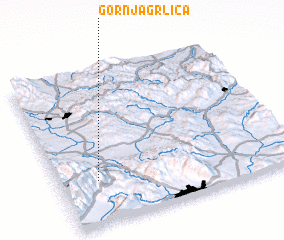 3d view of Gornja Grlica