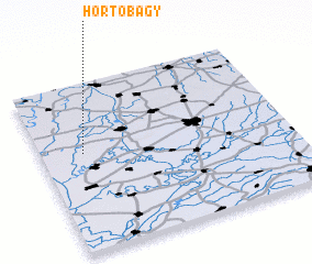 3d view of Hortobágy