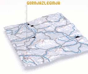 3d view of Gornja Zleginja