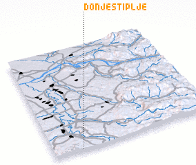 3d view of Donje Štiplje