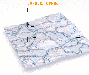 3d view of Gornji Stupanj