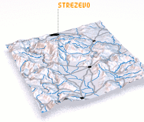 3d view of Streževo