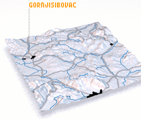 3d view of Gornji Sibovac