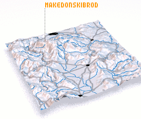 3d view of Makedonski Brod