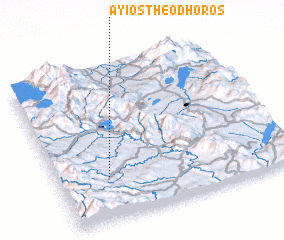 3d view of Áyios Theódhoros