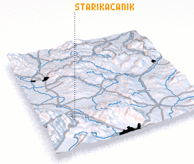 3d view of Stari Kačanik