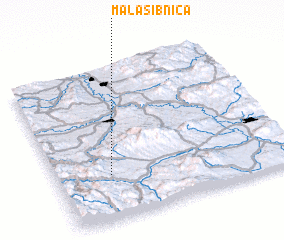 3d view of Mala Sibnica