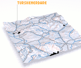 3d view of Turske Merdare