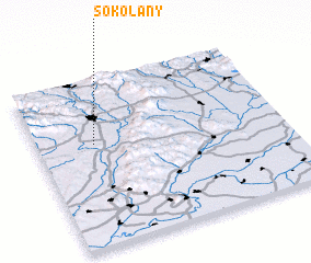 3d view of Sokoľany