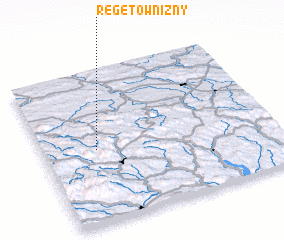 3d view of Regetów Niżny