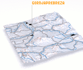 3d view of Gornja Prebreza