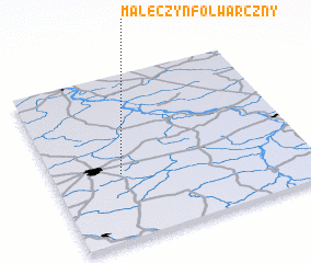 3d view of Małęczyn Folwarczny