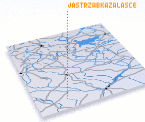 3d view of Jastrząbka-Zalasce