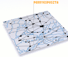 3d view of Pernyéspuszta