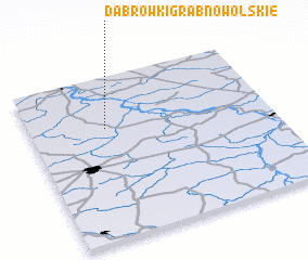 3d view of Dąbrówki Grabnowolskie