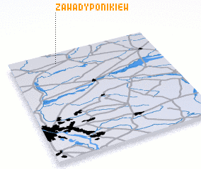 3d view of Zawady Ponikiew