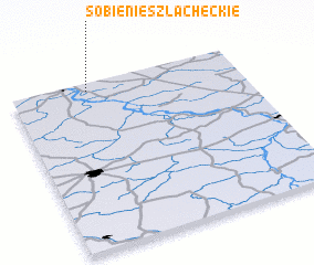 3d view of Sobienie Szlacheckie