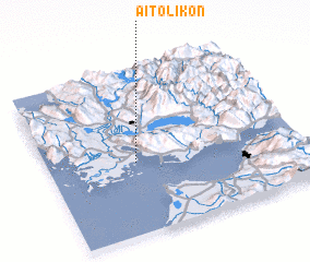 3d view of Aitolikón