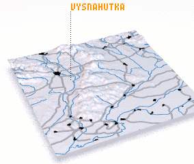 3d view of Vyšná Hutka