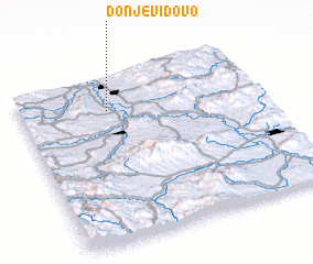 3d view of Donje Vidovo