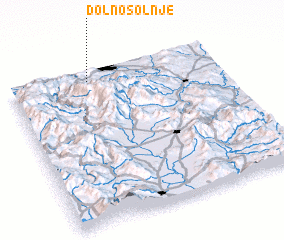 3d view of Dolno Solnje