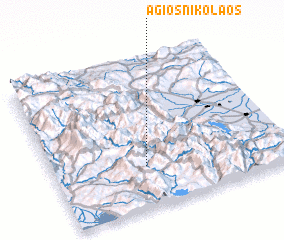 3d view of Ágios Nikólaos