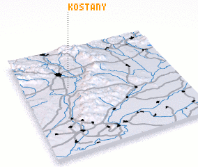 3d view of Košťany