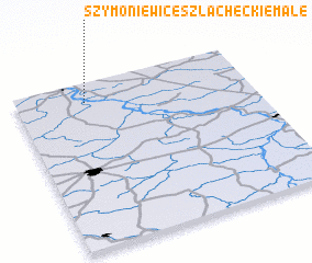 3d view of Szymoniewice Szlacheckie Małe