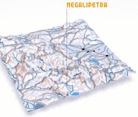 3d view of Megáli Pétra