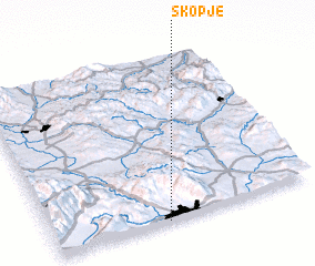 Skopje (Macedonia, The Republic of) map - nona.net