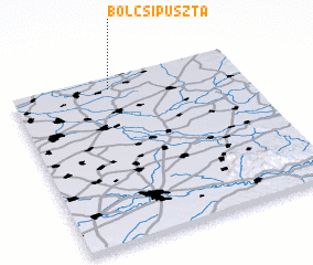 3d view of Bölcsipuszta