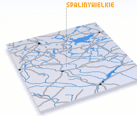 3d view of Spaliny Wielkie