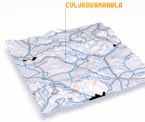 3d view of Čuljkova Mahala