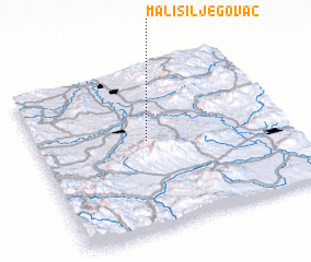 3d view of Mali Šiljegovac